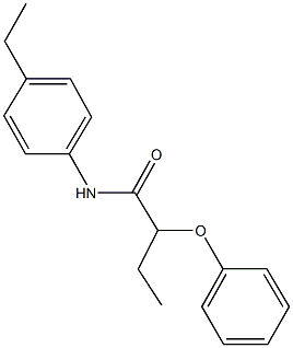 N-(4-ethylphenyl)-2-phenoxybutanamide 化学構造式