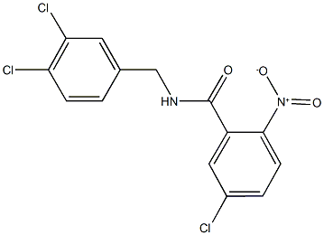 5-chloro-N-(3,4-dichlorobenzyl)-2-nitrobenzamide Structure