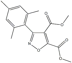 dimethyl 3-mesitylisoxazole-4,5-dicarboxylate 化学構造式