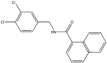 N-(3,4-dichlorobenzyl)-1-naphthamide Structure