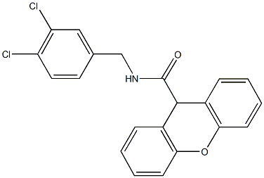 N-(3,4-dichlorobenzyl)-9H-xanthene-9-carboxamide|