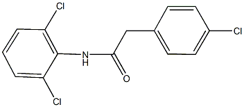 2-(4-chlorophenyl)-N-(2,6-dichlorophenyl)acetamide 结构式