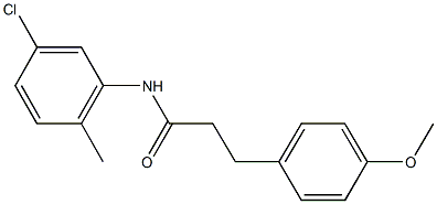 N-(5-chloro-2-methylphenyl)-3-(4-methoxyphenyl)propanamide Structure