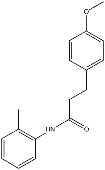 3-(4-methoxyphenyl)-N-(2-methylphenyl)propanamide 结构式