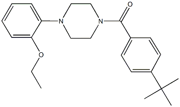 1-(4-tert-butylbenzoyl)-4-(2-ethoxyphenyl)piperazine Struktur
