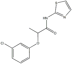 2-(3-chlorophenoxy)-N-(1,3-thiazol-2-yl)propanamide|