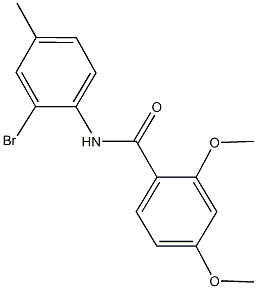 N-(2-bromo-4-methylphenyl)-2,4-dimethoxybenzamide Struktur