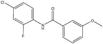 N-(4-chloro-2-fluorophenyl)-3-methoxybenzamide Struktur