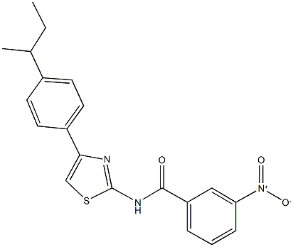 N-[4-(4-sec-butylphenyl)-1,3-thiazol-2-yl]-3-nitrobenzamide|