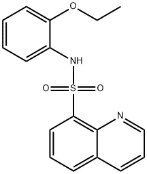 N-(2-ethoxyphenyl)-8-quinolinesulfonamide 化学構造式