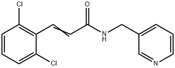 3-(2,6-dichlorophenyl)-N-(3-pyridinylmethyl)acrylamide Structure