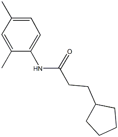 3-cyclopentyl-N-(2,4-dimethylphenyl)propanamide Structure