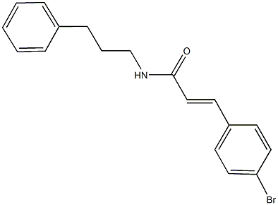 3-(4-bromophenyl)-N-(3-phenylpropyl)acrylamide Structure