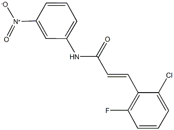 3-(2-chloro-6-fluorophenyl)-N-{3-nitrophenyl}acrylamide Struktur