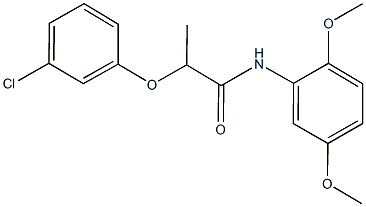 2-(3-chlorophenoxy)-N-(2,5-dimethoxyphenyl)propanamide|