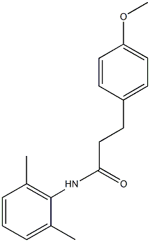 N-(2,6-dimethylphenyl)-3-(4-methoxyphenyl)propanamide Structure