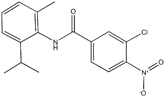 3-chloro-4-nitro-N-(2-isopropyl-6-methylphenyl)benzamide Struktur