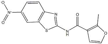 N-{6-nitro-1,3-benzothiazol-2-yl}-2-methyl-3-furamide Structure