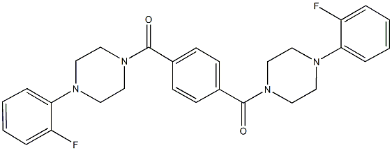 1-(2-fluorophenyl)-4-(4-{[4-(2-fluorophenyl)-1-piperazinyl]carbonyl}benzoyl)piperazine|