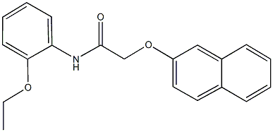 N-(2-ethoxyphenyl)-2-(2-naphthyloxy)acetamide 化学構造式