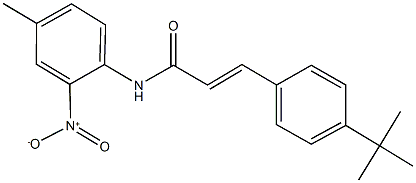 3-(4-tert-butylphenyl)-N-{2-nitro-4-methylphenyl}acrylamide Struktur