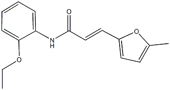 N-(2-ethoxyphenyl)-3-(5-methyl-2-furyl)acrylamide Struktur