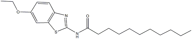 N-(6-ethoxy-1,3-benzothiazol-2-yl)undecanamide Structure