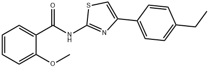 N-[4-(4-ethylphenyl)-1,3-thiazol-2-yl]-2-methoxybenzamide Struktur