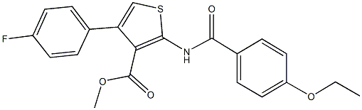 545429-76-3 methyl 2-[(4-ethoxybenzoyl)amino]-4-(4-fluorophenyl)-3-thiophenecarboxylate