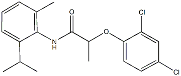 2-(2,4-dichlorophenoxy)-N-(2-isopropyl-6-methylphenyl)propanamide Struktur