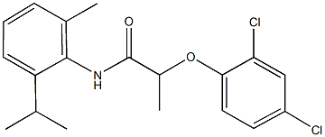 2-(2,4-dichlorophenoxy)-N-(2-isopropyl-6-methylphenyl)propanamide Structure