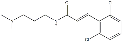 3-(2,6-dichlorophenyl)-N-[3-(dimethylamino)propyl]acrylamide Struktur