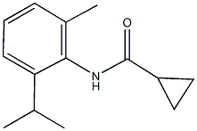 N-(2-isopropyl-6-methylphenyl)cyclopropanecarboxamide,545437-25-0,结构式