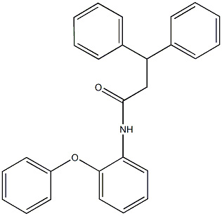 N-(2-phenoxyphenyl)-3,3-diphenylpropanamide Structure