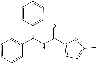 N-benzhydryl-5-methyl-2-furamide 化学構造式