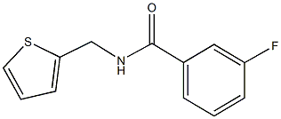 3-fluoro-N-(2-thienylmethyl)benzamide Struktur