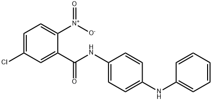 N-(4-anilinophenyl)-5-chloro-2-nitrobenzamide Structure