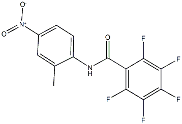 2,3,4,5,6-pentafluoro-N-{4-nitro-2-methylphenyl}benzamide 化学構造式