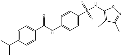 N-(4-{[(3,4-dimethyl-5-isoxazolyl)amino]sulfonyl}phenyl)-4-isopropylbenzamide Structure