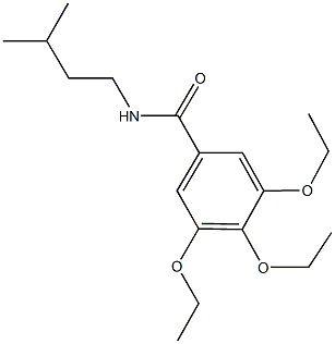 3,4,5-triethoxy-N-isopentylbenzamide,546068-22-8,结构式