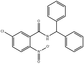 N-benzhydryl-5-chloro-2-nitrobenzamide Struktur