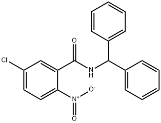 N-benzhydryl-5-chloro-2-nitrobenzamide Structure