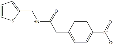 2-{4-nitrophenyl}-N-(2-thienylmethyl)acetamide Structure