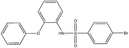 4-bromo-N-(2-phenoxyphenyl)benzenesulfonamide Struktur
