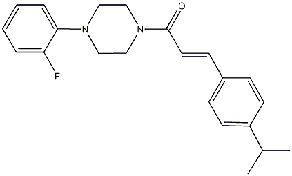 1-(2-fluorophenyl)-4-[3-(4-isopropylphenyl)acryloyl]piperazine|