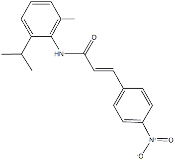3-{4-nitrophenyl}-N-(2-isopropyl-6-methylphenyl)acrylamide Struktur