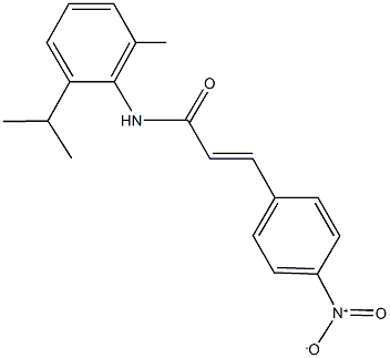 3-{4-nitrophenyl}-N-(2-isopropyl-6-methylphenyl)acrylamide Structure