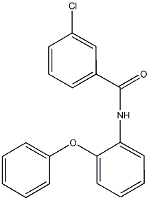 3-chloro-N-(2-phenoxyphenyl)benzamide Struktur