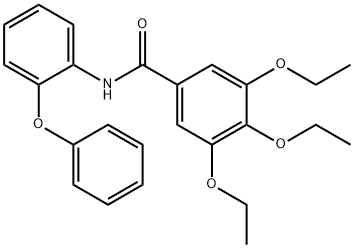 3,4,5-triethoxy-N-(2-phenoxyphenyl)benzamide Structure