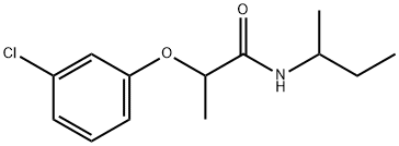 N-(sec-butyl)-2-(3-chlorophenoxy)propanamide 结构式